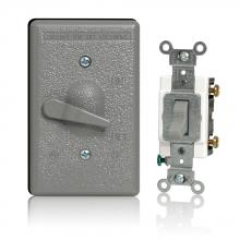 Leviton WM1SC-2GY - GY SGL GG WEATHERPROOF COVER