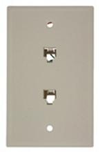 Leviton 40244-T - WP W/ TWO 6P4C SCREW TERMINAL LA