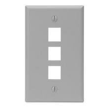 Leviton 41080-3GP - WP 3PORT SG GY