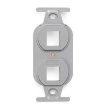 Leviton 41087-2GP - INS 106 2PORT GY