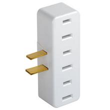 Leviton 65-W - OUTLET ADAPTER_BULK WH
