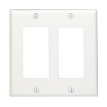 Leviton 80409-NW - 2G W/P DECORA NYLON WH