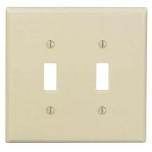 Leviton 80509-I - 2 GANG TGLE WLPLT MIDWAY IVORY