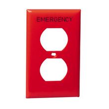 Leviton 80703-RE - RD WP 1G DUP OUTLET EMERGENCY