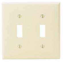 Leviton 80709 - 2 GANG TGLE WLPLT BROWN