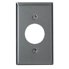 Leviton 84004-40 - 1G SS WALLPLATE, SATIN 302 SINGLE OUTLET