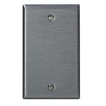 Leviton 84014 - 1G SS METAL WALLPLATE SATIN 430 BLANK