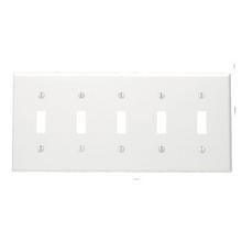 Leviton 84023-40 - 5 GANG 302 SS TOGGLE STANDARD WP