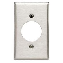 Leviton 84028 - 1G SS WALLPLATE 430 SINGLE RECP OPENING