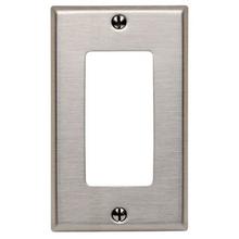 Leviton 84401-40 - 1G WALLPLATE SS SATIN 302 DECORA