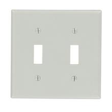 Leviton 87009 - GY WP 2G 2TGL STD SIZE