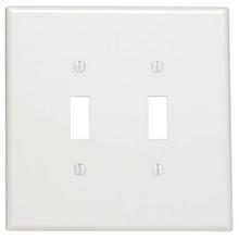 Leviton 88109 - 2 GANG TGLE WALPLT OVERSIZED WHITE