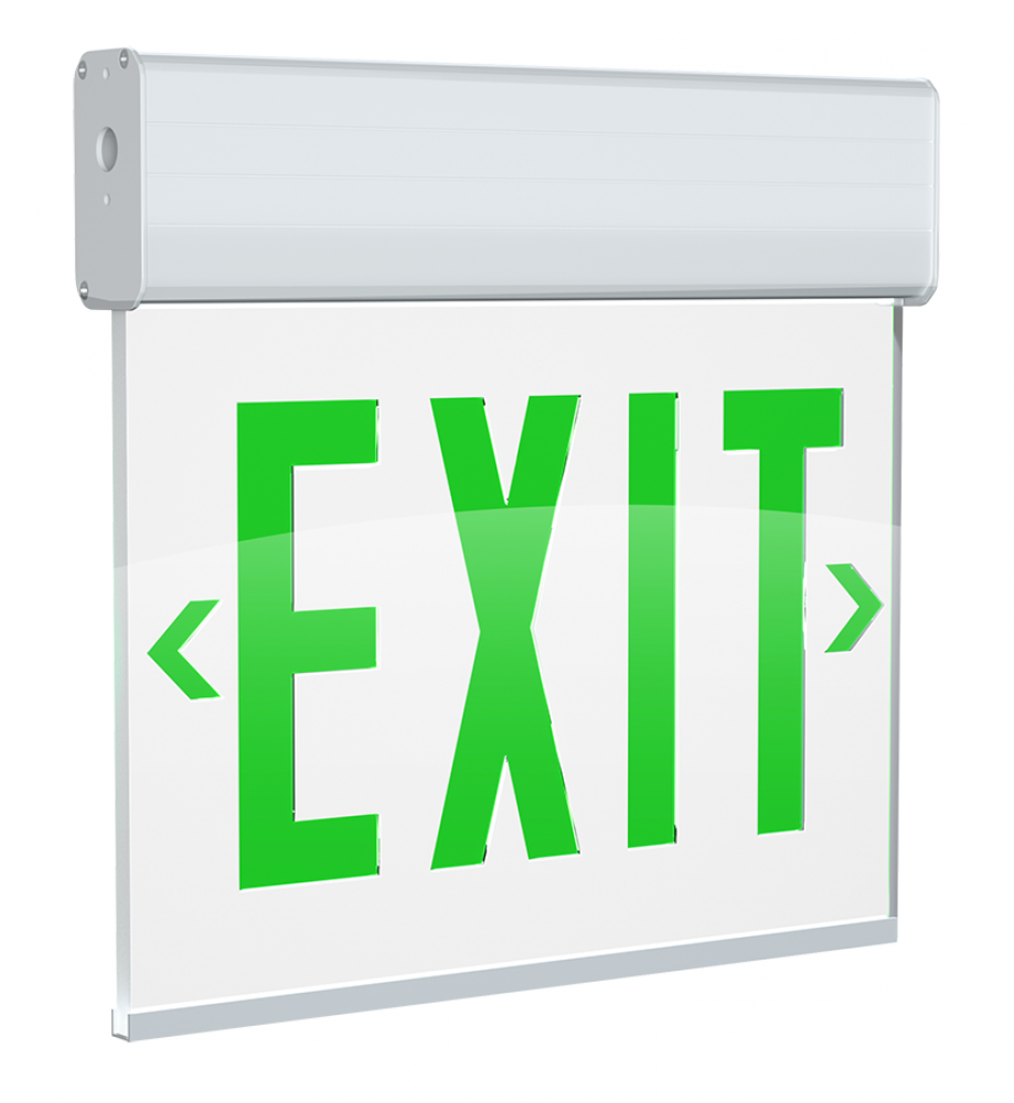 EDGELIT EXIT 1FACE GR-L WH-PANEL WH-HSNG