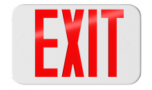 RAB Lighting EXIT34-RG - EXIT UNV FC RED/GR-LETTER WH-HSNG