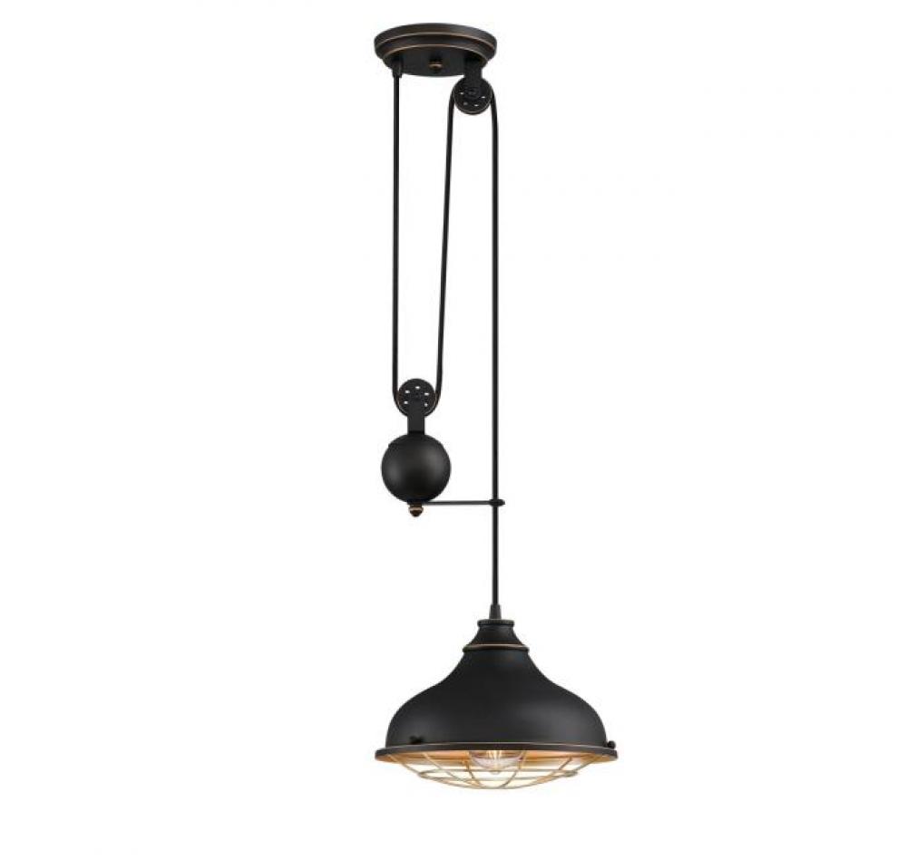 Chaves One-Light Indoor Pulley Pendant