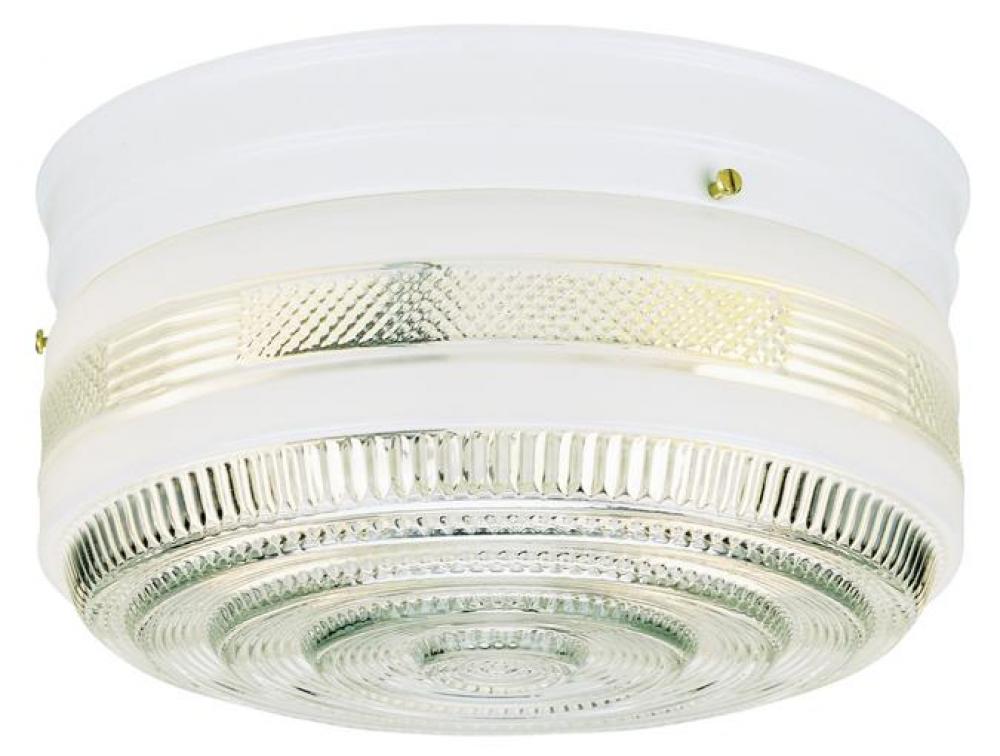 Two-Lt Indr Flush-Mount Ceiling Fixture