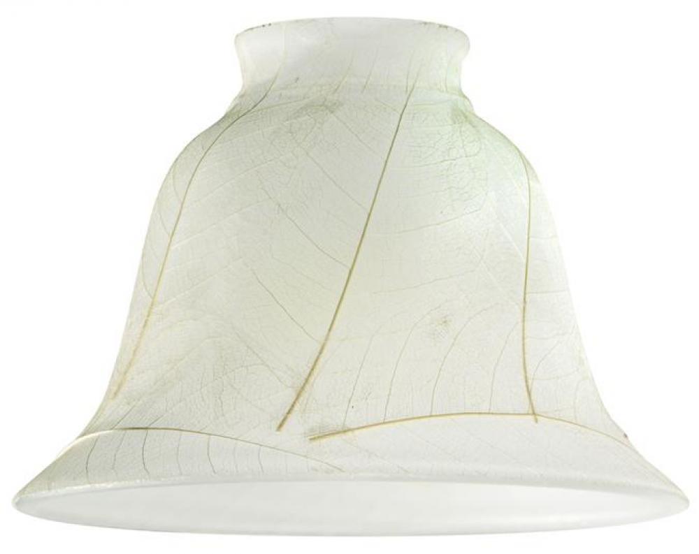 2-1/4-Inch Parchment Leaf Glass Shade