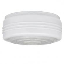 Westinghouse 8160900 - 10-Inch White and Clear Glass Drum 81609
