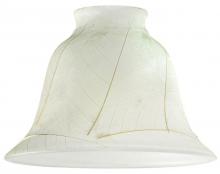 Westinghouse 8136500 - 2-1/4-Inch Parchment Leaf Glass Shade