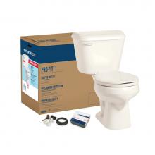 Mansfield Plumbing 041304317 - Pro-Fit 1 1.28 Round Complete Toilet Kit