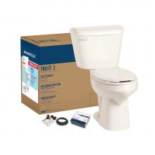 Mansfield Plumbing 041374317 - Pro-Fit 3 1.28 Elongated SmartHeight Complete Toilet Kit