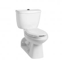 Mansfield Plumbing 151-122WHT - Quantum 1.6 Elongated SmartHeight Rear-Outlet Floor-Mount Toilet Combination