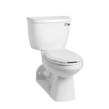 Mansfield Plumbing 151-155RHWHT - Quantum 1.28 Elongated SmartHeight Rear-Outlet Floor-Mount Toilet Combination