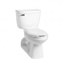 Mansfield Plumbing 151-155WHT - Quantum 1.28 Elongated SmartHeight Rear-Outlet Floor-Mount Toilet Combination
