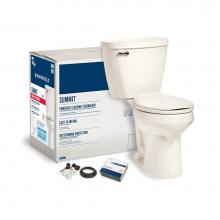 Mansfield Plumbing 038814387 - Summit 1.28 Round SmartHeight Complete Toilet Kit