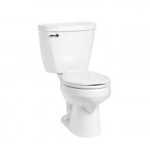 Mansfield Plumbing 380-386WHT - Summit 1.6 Round Toilet Combination