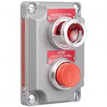 Killark, a Hubbell affiliate XCS-0B13-CD - COVER ASSY RED PB RED PILOT LGT 120V LED