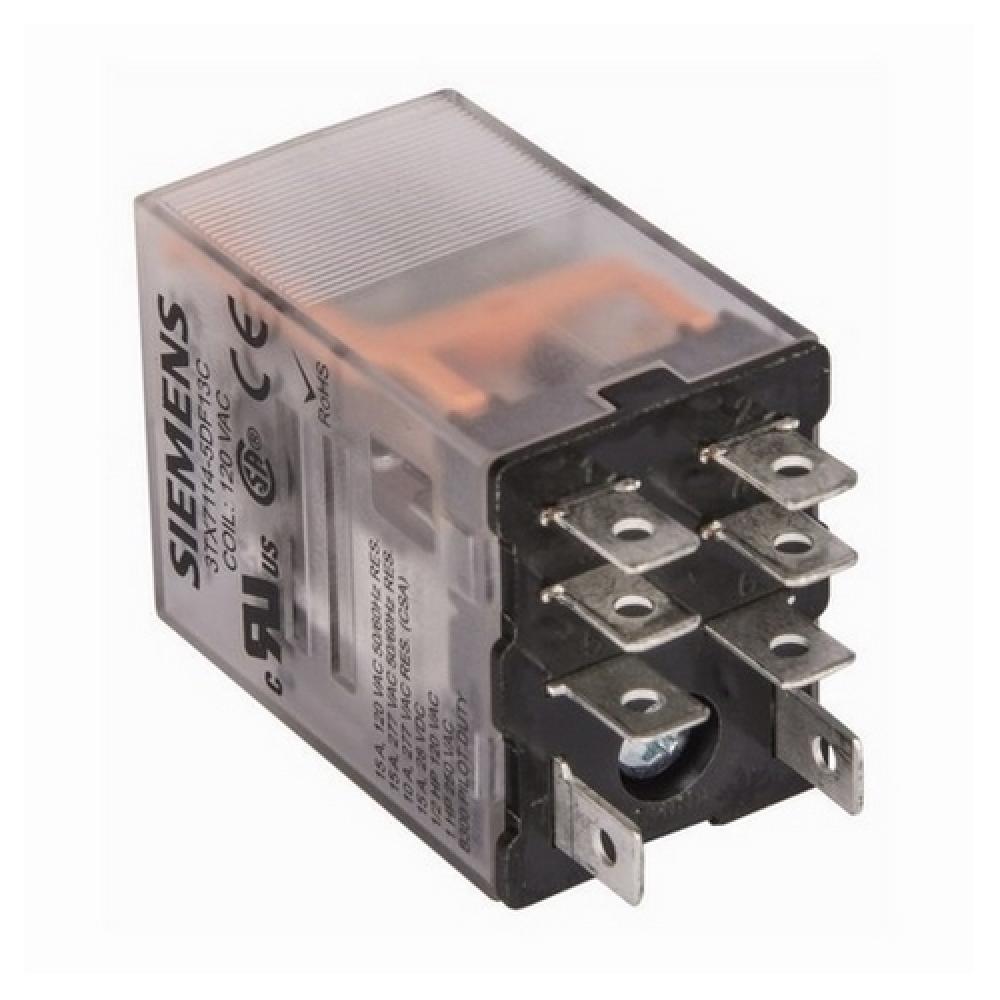 PLUG-IN RELAY, DPDT, 15A, 120VAC