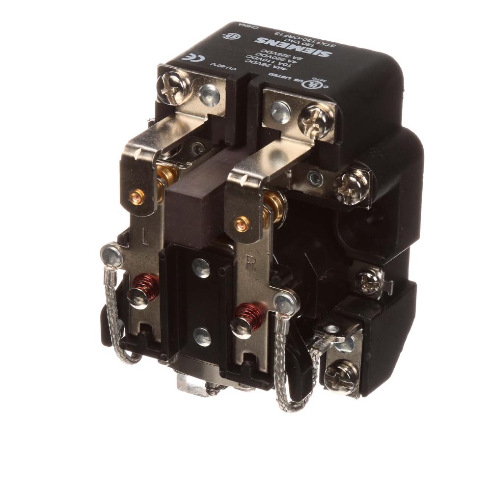 OPEN RELAY, DPDT, MAG BLO, 40A, 120VAC