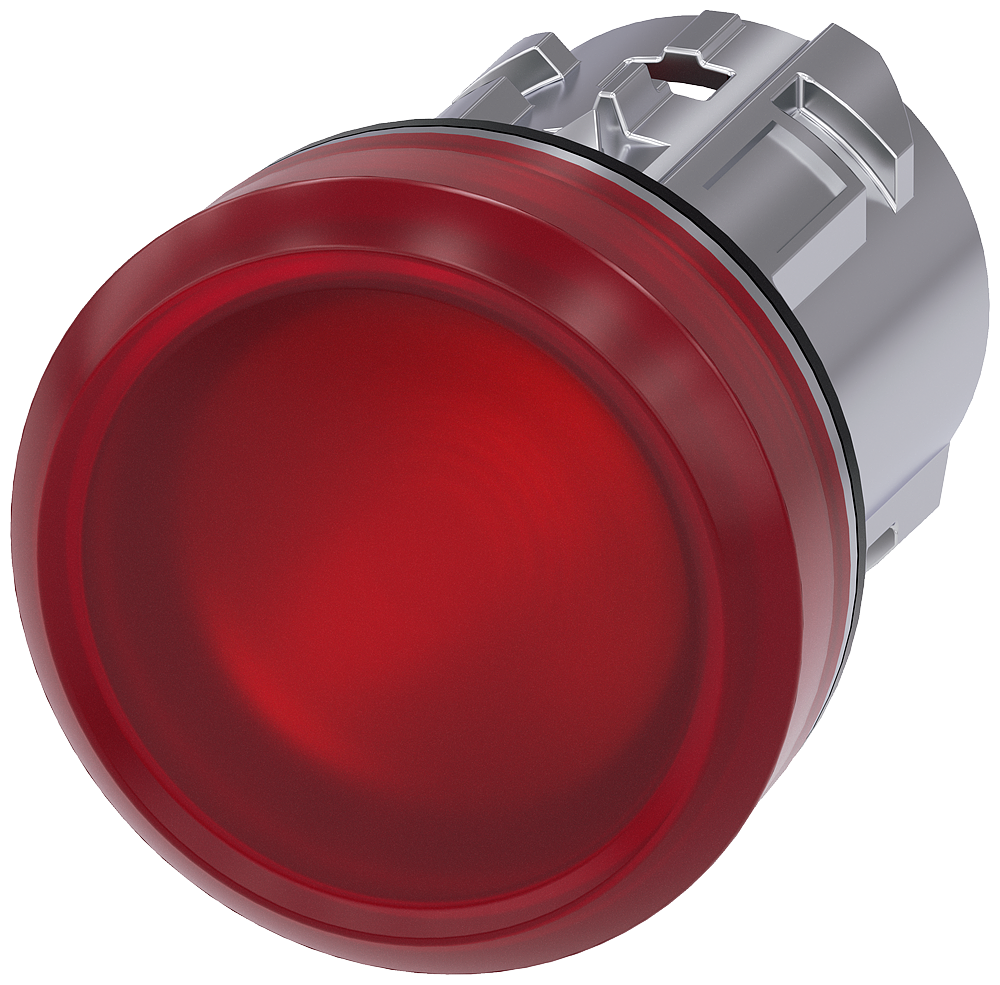 INDICATOR LIGHT, RED, SMOOTH LENS