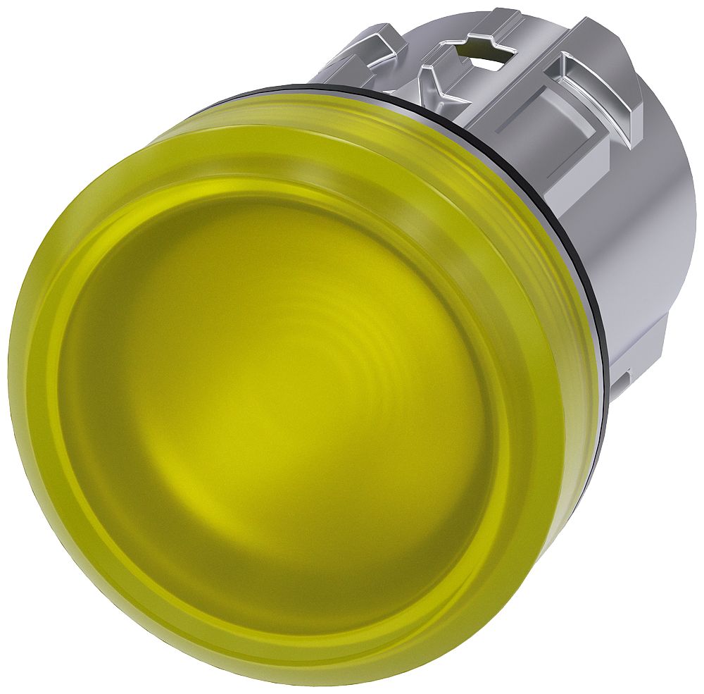 INDICATOR LIGHT, YELLOW, SMOOTH LENS