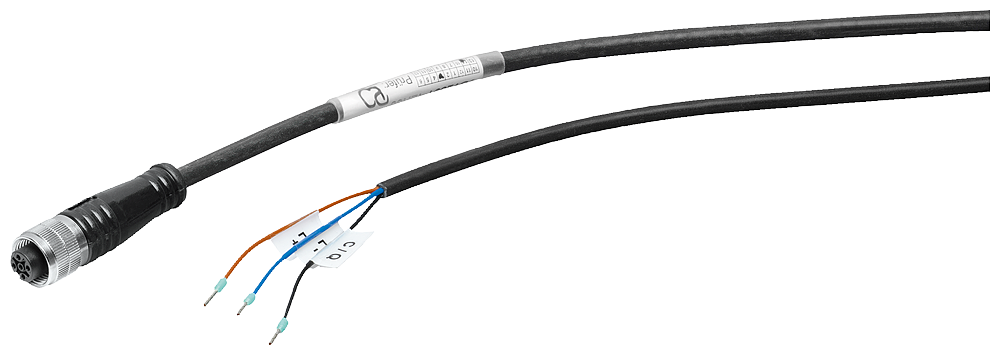 Conn. Cable IO-Link. M12/open. PVC. 5m