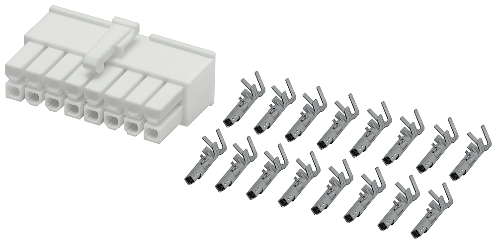 PLUG WITH CRIMP CONTCTS. 16 POLE