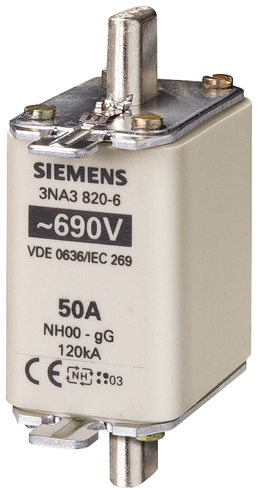 FUSE LINK,LV HRC,50A,660VAC,250VDC