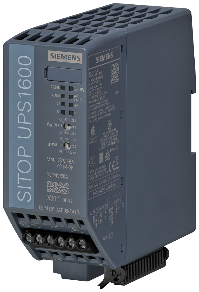 SITOP UPS1600/DC/DC24V/20A/IE/PN/EX