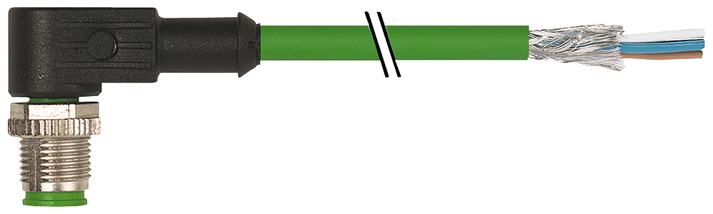 CABLE,PREFAB,1XM12 4-CORE,SHLD,3M,D