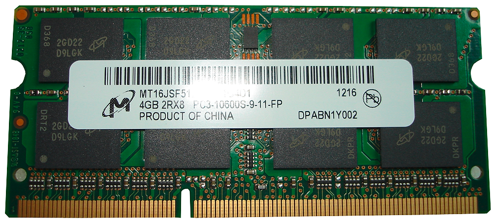 Memory module 1x 16 GB