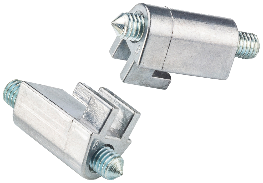 Aluminum diecast mounting clip