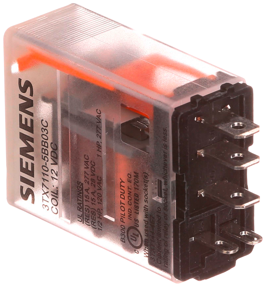 PLUG-IN RELAY, SPDT, 15A, 12VDC