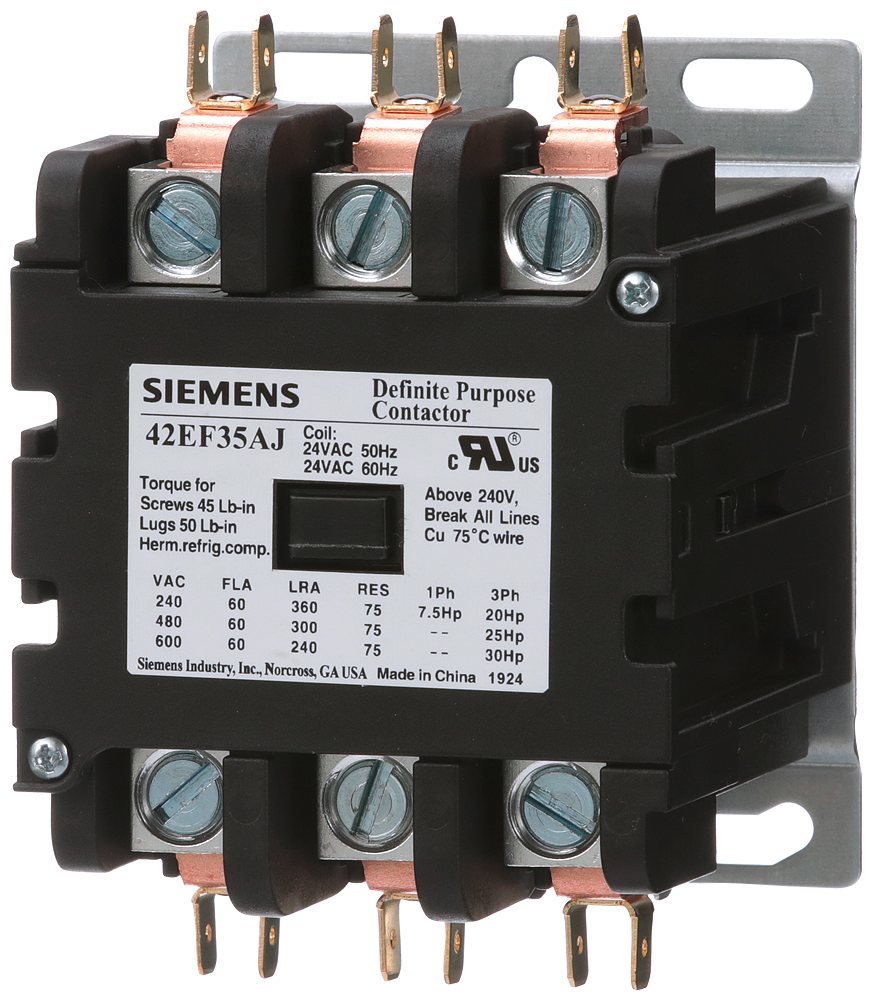 CONTACTOR, 42DP,60A,3P,OPEN,120V