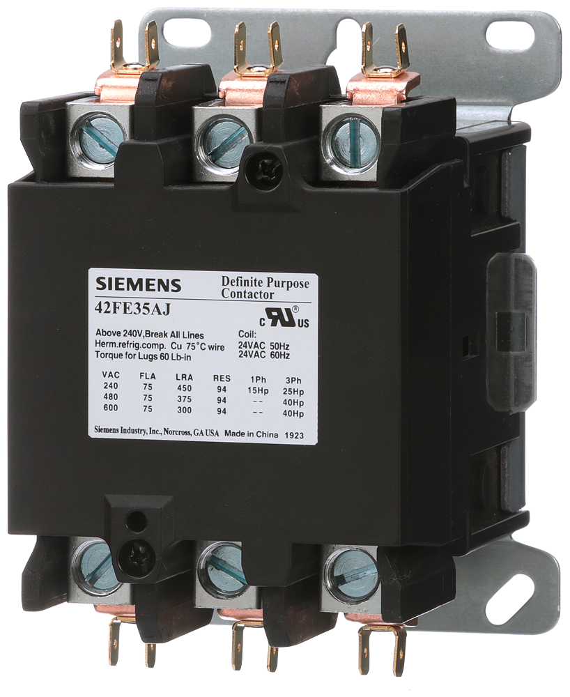 Contactor, 42DP,75A,3P,Open,120V