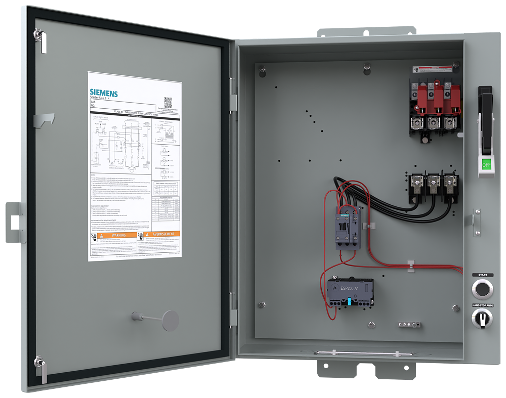 Pump panel,S1,30A/600V FD,5.5-22A,120V