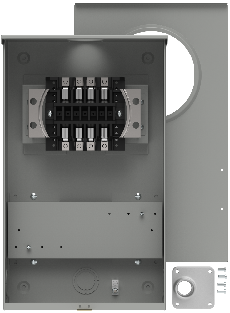 TALON PTS-8, AL, 1 IN HUB, 20 AMP, 8 TER