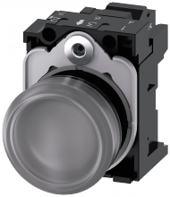 Siemens 3SU11036AA703AA0 - INDICATOR LIGHT, LED CLEAR, 110V AC