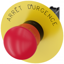 Siemens 3SU11001HB201CJ0 - EMERG-STOP, TWIST RELEASE RED MH  40MM