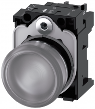 Siemens 3SU11566AA701AA0 - INDICATOR LIGHT, LED CLEAR, 230V AC